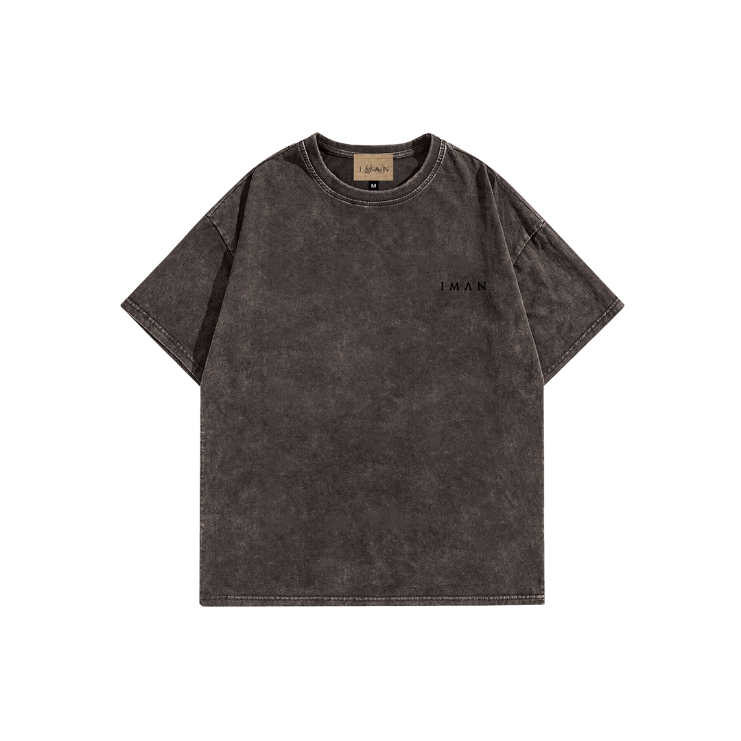 ARABIC WRITING (FAITH)<br>IMAN WASHED T-SHIRT